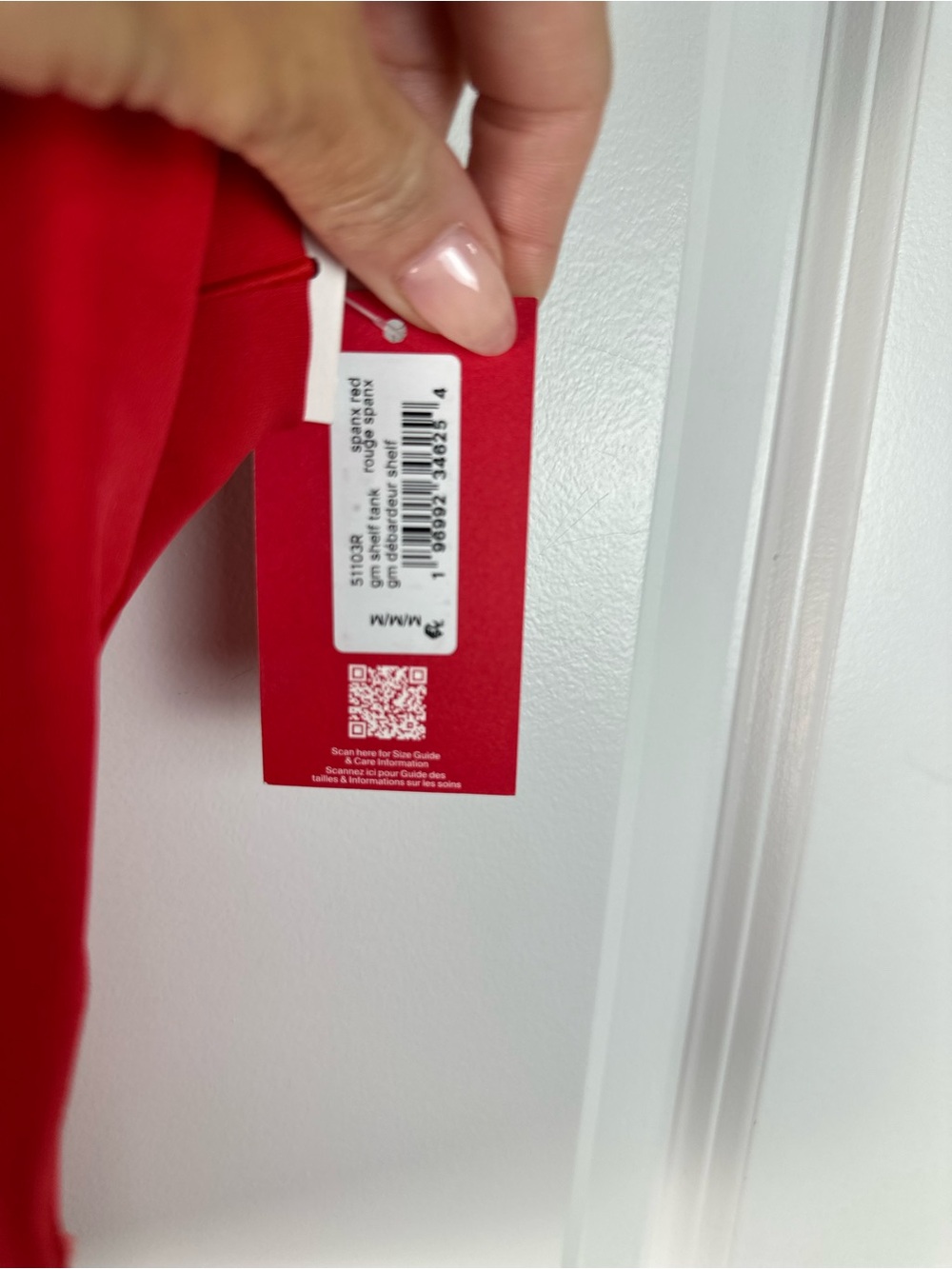 Spanx Womens Medium Red BoostUp Square Neck Shelf Tank Activewear Top NWT - Picture 6 of 7